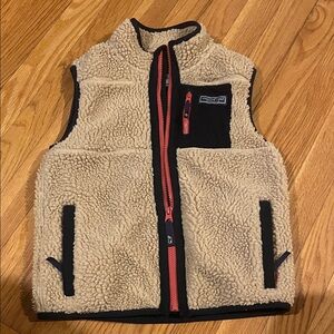 Kids Fleece Vest with Black Trim